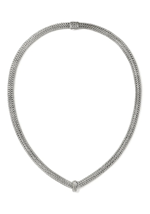 John Hardy sterling silver Icon Link diamond necklace