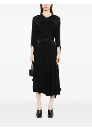 Undercover strap asymmetric skirt - Black