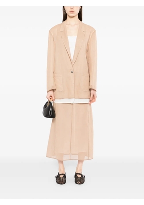 YEAREAST seam detail skirt - Neutrals