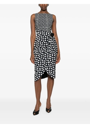 CHIARA BONI La Petite Robe polka dot flower midi dress - Black