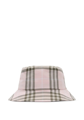 Burberry Check cotton bucket hat - Pink