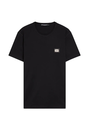 Dolce & Gabbana logo-appliqué T-shirt - Black
