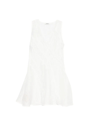 SANDRO Blandine lace-band mini dress - White