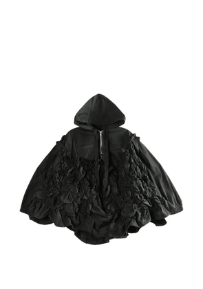 Comme des Garçons TAO ruffled hooded jacket - Black