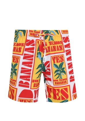 Amir Slama graphic-print swim shorts - Yellow