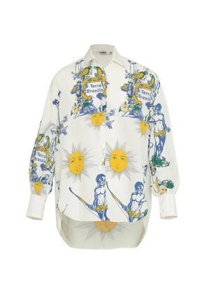 Amir Slama graphic-print shirt - White
