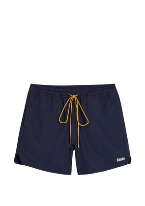 RHUDE logo-print deck shorts - Blue