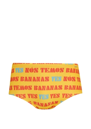 Amir Slama printed swimming trunks - Yellow