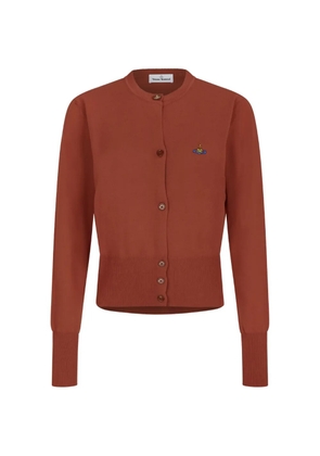 Vivienne Westwood Bea button embroidered cardigan - Brown