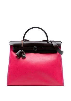 Hermès Pre-Owned 2021 Toile H Berline Herbag Zip 31 satchel - Pink