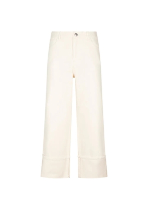 Weekend Max Mara cuff-details trousers - Neutrals