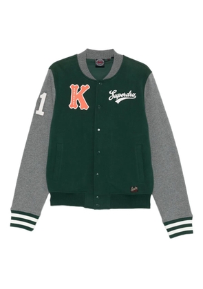 Superdry logo-print bomber jacket - Green