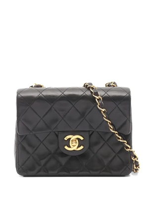 CHANEL Pre-Owned 1994 mini matelasse chain shoulder bag - Black