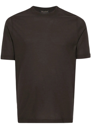Dell'oglio crew-neck cotton T-shirt - Brown