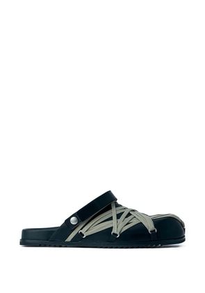 Rick Owens cross-strap slippers - Black
