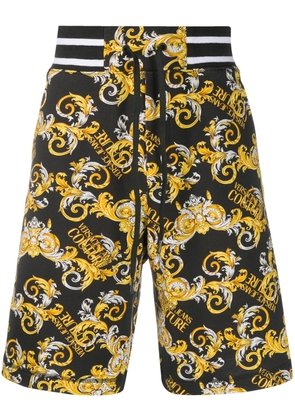 Versace Jeans Couture baroque track shorts - Black