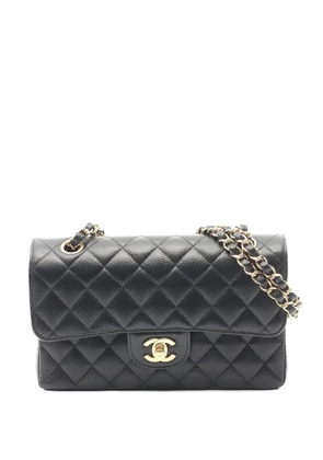 CHANEL Pre-Owned 2021 Double Flap matelasse shoulder bag - Black