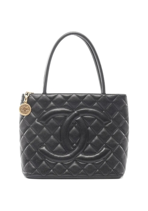CHANEL Pre-Owned 2003-2004 Reissue medallion tote bag - Black