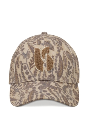 Ba&Sh Hari floral embroidery cap - Neutrals