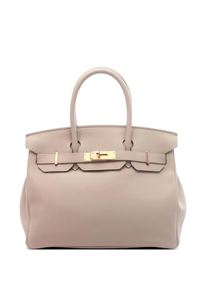 Hermès Pre-Owned 2018 grained leather tote bag - Neutrals