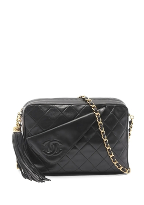 CHANEL Pre-Owned 1986-1988 tassel-detail cross body bag - Black