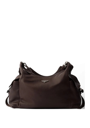 Prada Explore leather shoulder bag - Brown