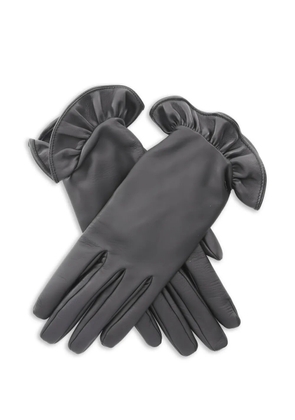 CHANEL Pre-Owned 1986-1988 Coco Mark frill gloves - Black