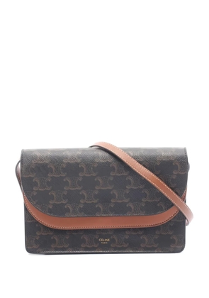 Celine Pre-Owned 20000s Triomphe shoulder bag - Black