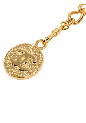 CHANEL Pre-Owned 1980-1990 Gold Plated CC Medallion Chain belt