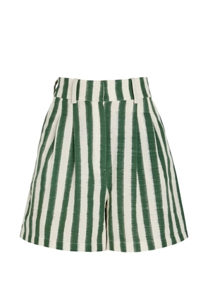 Emporio Sirenuse Beatrice striped shorts - Green