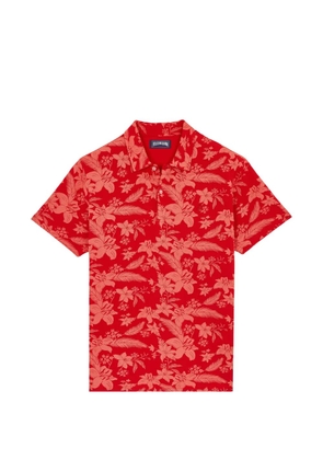 Vilebrequin flower-print polo shirt - Red