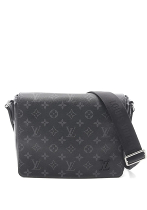 Louis Vuitton Pre-Owned 2021s PM District monogram-eclipse messenger bag - Black