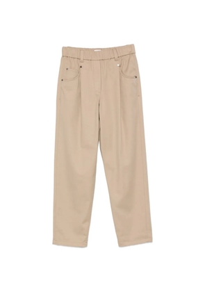 Brunello Cucinelli elasticated-waist trousers - Neutrals