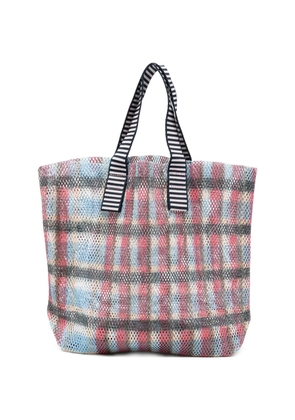 Épice Kanpur plaid tote bag - Red