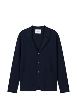 Closed single-breasted knitted blazer - Blue