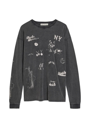 DUKE & DEXTER long sleeve graphic T-shirt - Grey