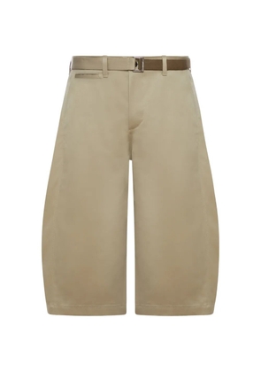 sacai wide-leg shorts - Neutrals