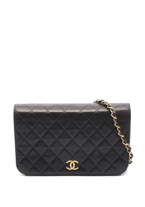 CHANEL Pre-Owned 1997-1999 matelasse chain cross body bag - Black