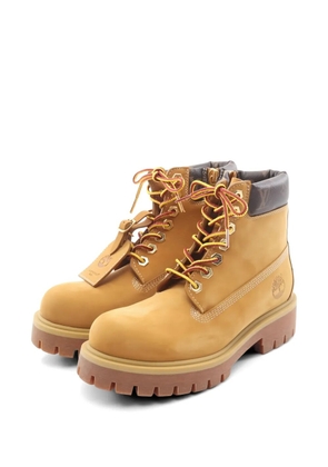 Louis Vuitton Pre-Owned × Timberland 2024 monogram leather boots - Neutrals