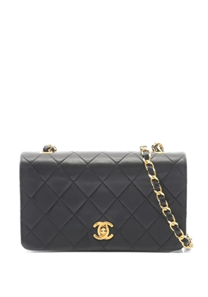 CHANEL Pre-Owned 1989-1991 mini Matelassé chain shoulder bag - Black