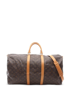 Louis Vuitton Pre-Owned 1993 Keepall Bandouliére 55 monogram leather boston holdall - Brown