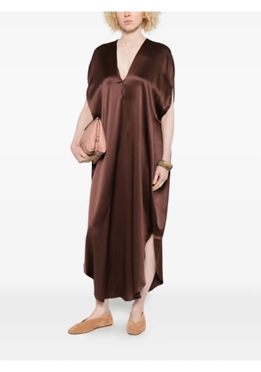 RUOHAN Sienna V-neck midi dress - Brown