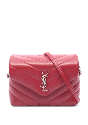 Saint Laurent Pre-Owned 2000s chevron leather cross body bag - Red