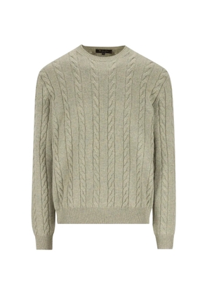 Loro Piana Cedar cable-knit crew-neck sweater - Green