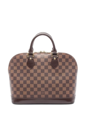 Louis Vuitton Pre-Owned 2004 Alma Damier Ebene leather handbag - Brown
