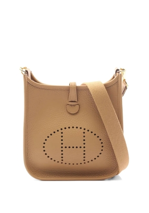 Hermès Pre-Owned 2025 Evelyn perforated leather crossbody bag - Neutrals