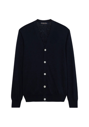 Brooks Brothers V-neck ribbed cardigan - Blue