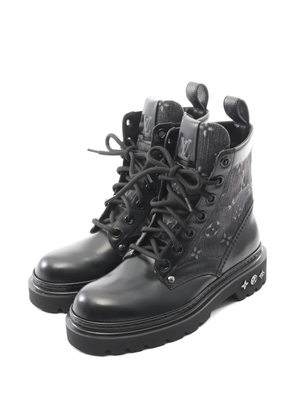 Louis Vuitton Pre-Owned 2022 Ranger Monogram leather boots - Black