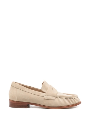 strategia shoes penny suede loafers - Neutrals