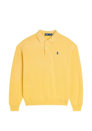 Polo Ralph Lauren logo embroidered polo sweatshirt - Yellow